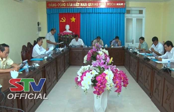 Ban Thường vụ Huyện ủy Trần Đề sơ kết Nghị quyết 39 của Bộ Chính trị.