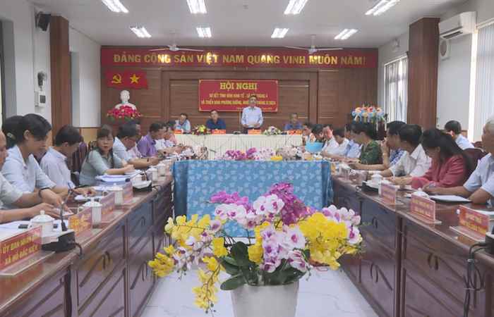 Châu Thành: UBND huyện sơ kết tình hình kinh tế - xã hội tháng 4
