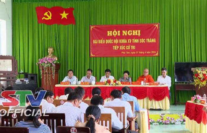 Đại biểu Quốc hội tỉnh Sóc trăng tiếp xúc cử tri xã Phú Tâm, huyện Châu Thành