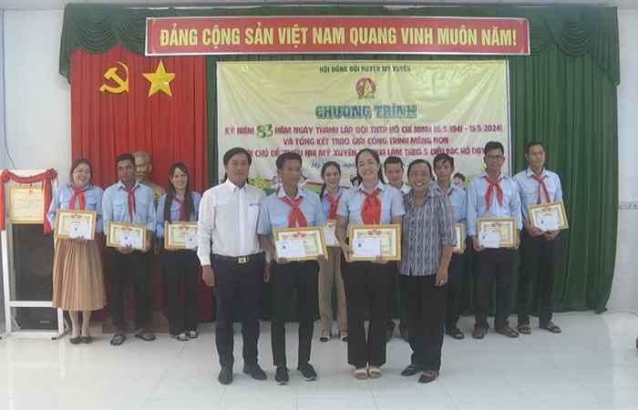 Mỹ Xuyên: Kỷ niệm 83 năm Ngày thành lập Đội Thiếu niên tiền phong Hồ Chí Minh