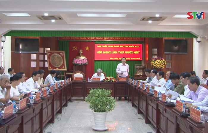 Ban chấp hành Tỉnh ủy Sóc Trăng Hội nghị lần thứ XI nhiệm kỳ 2015-2020