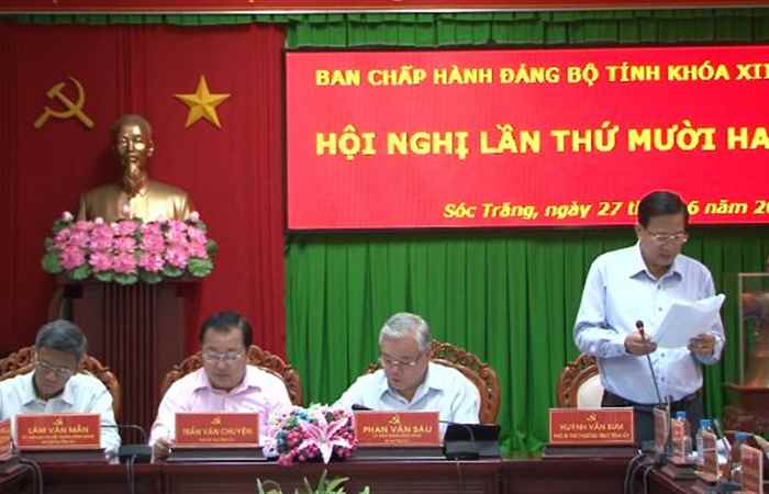 Ban chấp hành Tỉnh ủy Sóc Trăng triển khai nhiệm vụ 6 tháng cuối năm 2018