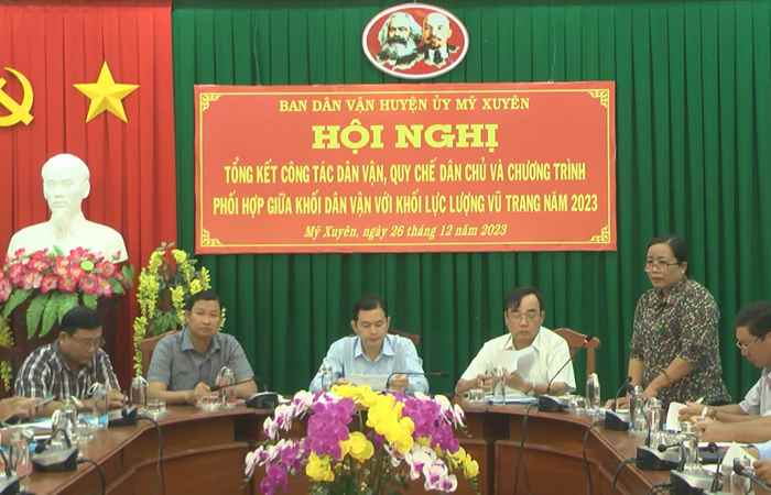 Mỹ Xuyên: Ban Dân vận tổng kết năm 2023