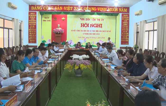 Vĩnh Châu: Ban Dân vận Sơ kết 6 tháng đầu năm 2024