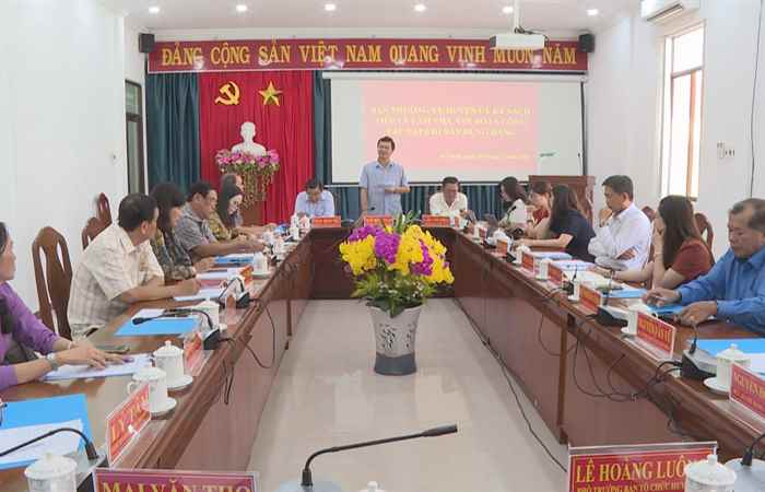 Kế Sách: Ban Thường vụ Huyện ủy làm việc với đoàn công tác của Tạp chí xây dựng Đảng
