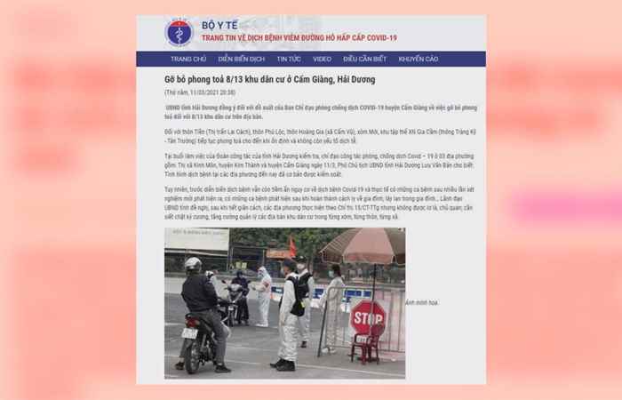 Bản tin chung tay phòng chống covid-19 (12-03-2021)
