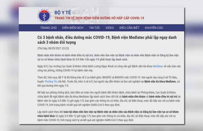 Bản tin chung tay phòng chống dịch covid-19 (09-05-2021)