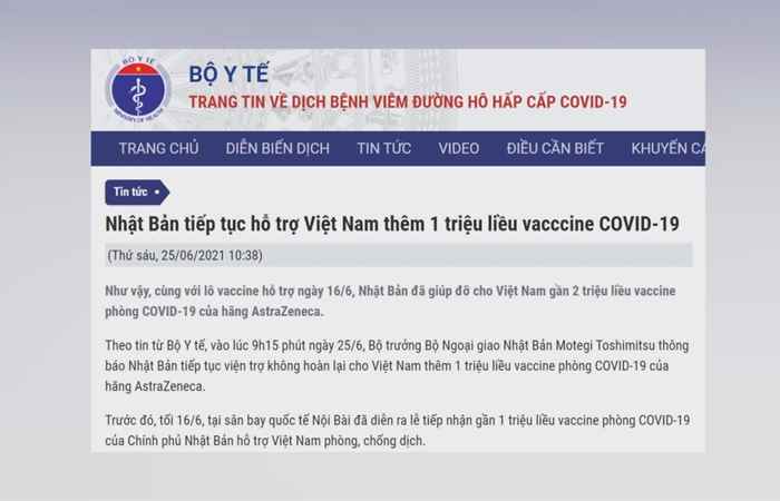 Bản tin chung tay phòng chống dịch covid-19 (25-06-2021)