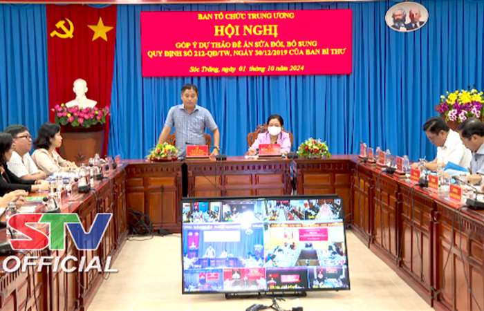 Ban Tổ chức Trung ương lấy ý kiến góp ý Dự thảo Đề án sửa đổi, bổ sung Quy định 212 của Ban Bí thư