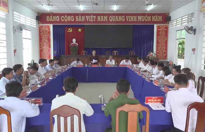 Ngã Năm: Bí thư Thị ủy kiểm tra kết quả thực hiện Nghị quyết tại Đảng bộ xã Mỹ Quới