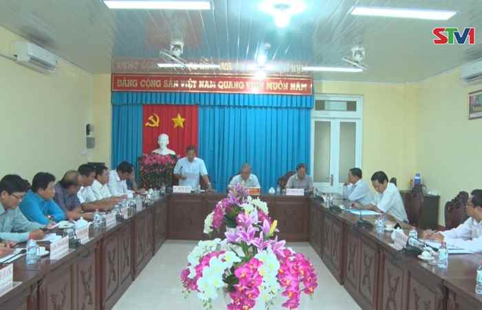 Bí thư Tỉnh ủy Sóc Trăng làm việc với Ban Thường vụ Huyện ủy Trần Đề