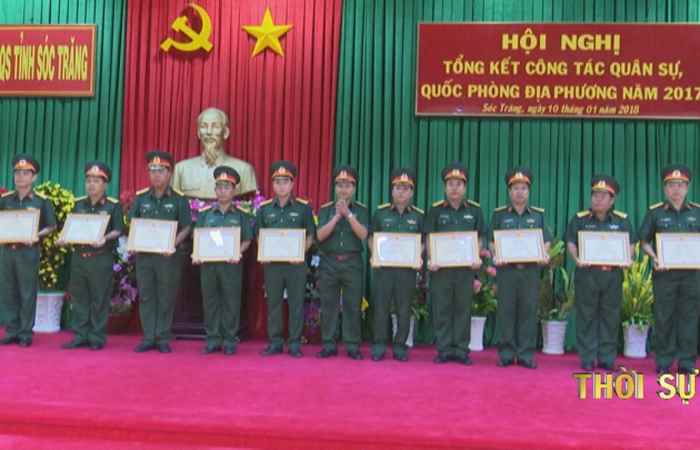 Bộ Chỉ huy Quân sự tỉnh Sóc Trăng tổng kết công tác quốc phòng quân sự địa phương năm 2017