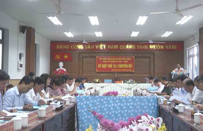Châu Thành: Kỳ họp thứ 19 (Chuyên đề) HĐND huyện, khóa 12, nhiệm kỳ 2021-2026