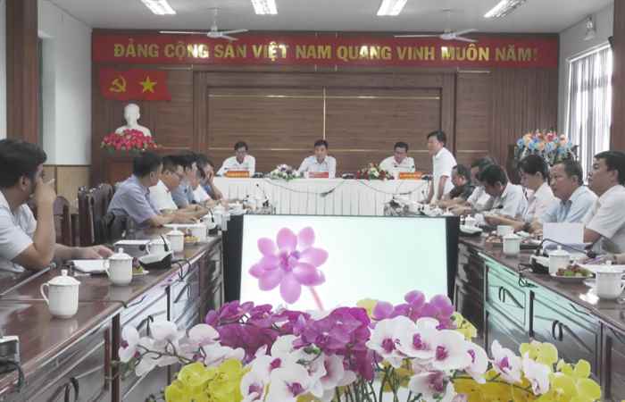 Đoàn công tác của Học viện Nông nghiệp Việt Nam làm việc với huyện Châu Thành 