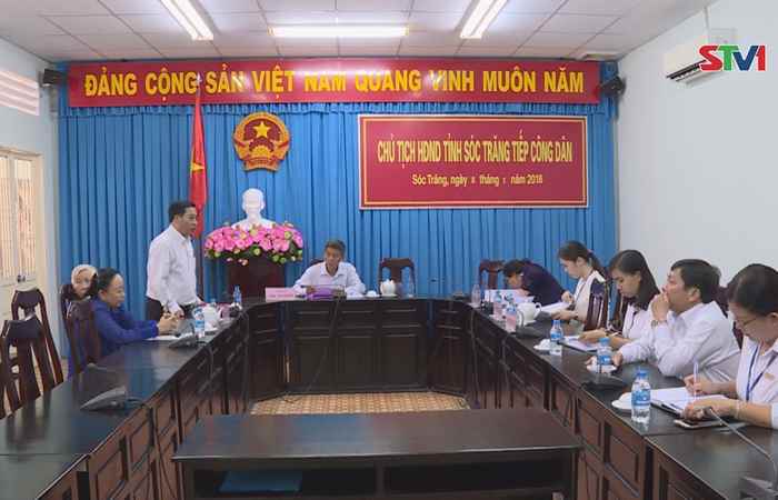 Chủ tịch HĐND tỉnh Sóc Trăng tiếp công dân