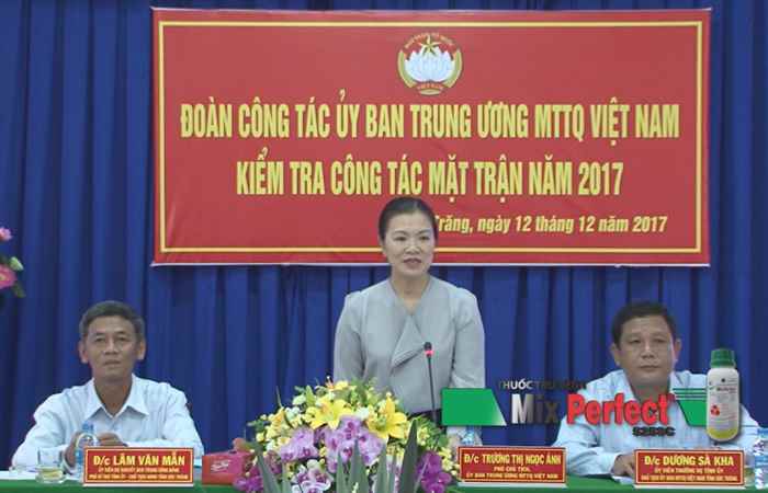 Chủ tịch HĐND tỉnh Sóc Trăng tiếp và làm việc với Đoàn công tác Ủy ban Trung ương MTTQ Việt Nam