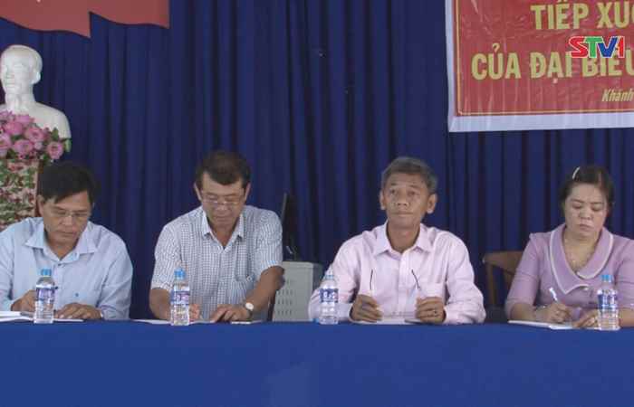Đại biểu HĐND 3 tỉnh Sóc Trăng cấp tiếp xúc cử tri phường Khánh Hòa, thị xã Vĩnh Châu