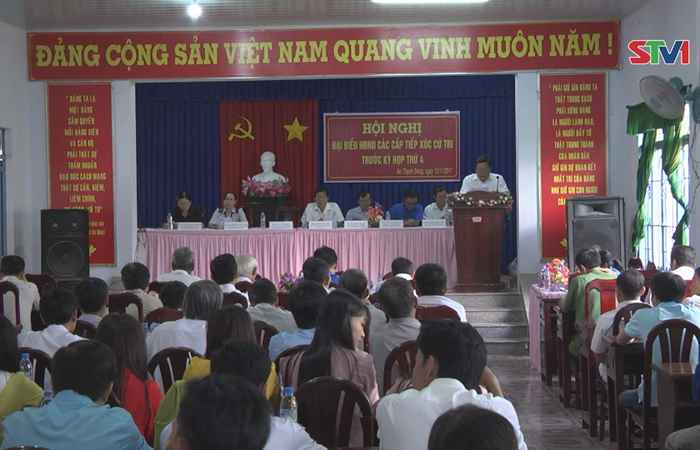 Đại biểu HĐND tỉnh Sóc Trăng tiếp xúc cử tri xã An Thạnh Đông, huyện Cù Lao Dung