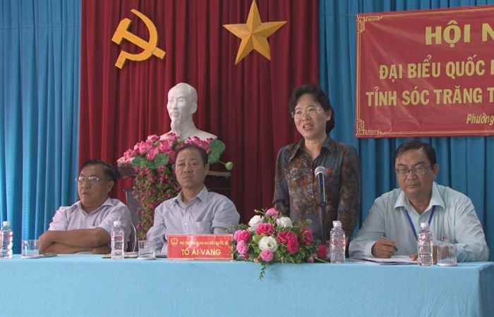Đại biểu Quốc hội tỉnh Sóc Trăng tiếp xúc cử tri Phường 8, TP Sóc Trăng