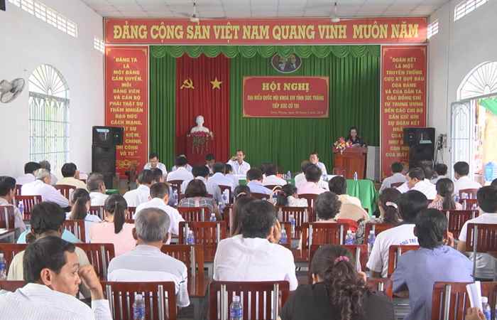 Đại biểu Quốc hội tỉnh Sóc Trăng tiếp xúc cử tri xã Nhơn Mỹ, huyện Kế Sách