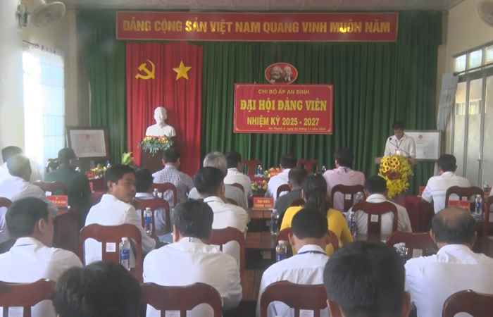 Đại hội đại biểu Chi bộ ấp An Bình, xã An Thạnh 3, nhiệm kỳ 2025-2027 