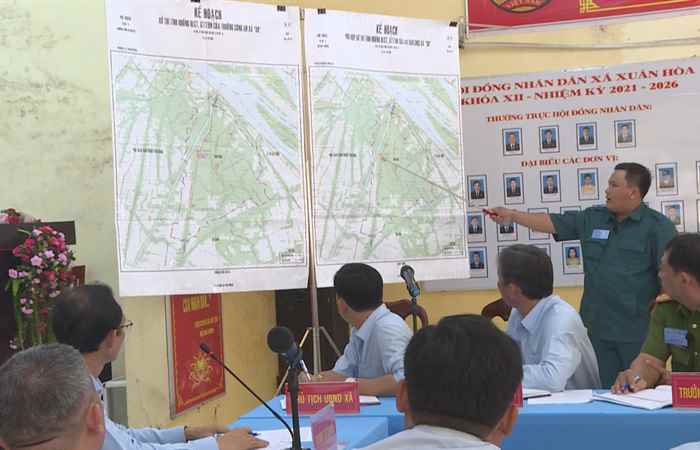 Kế Sách: Diễn tập chiến đấu xã Xuân Hòa trong khu vực phòng thủ năm 2024