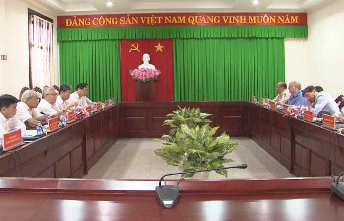 Đoàn công tác Tổ chức Hợp tác phát triển Đức GIZ và Văn Phòng chính phủ làm việc với tỉnh Sóc Trăng  