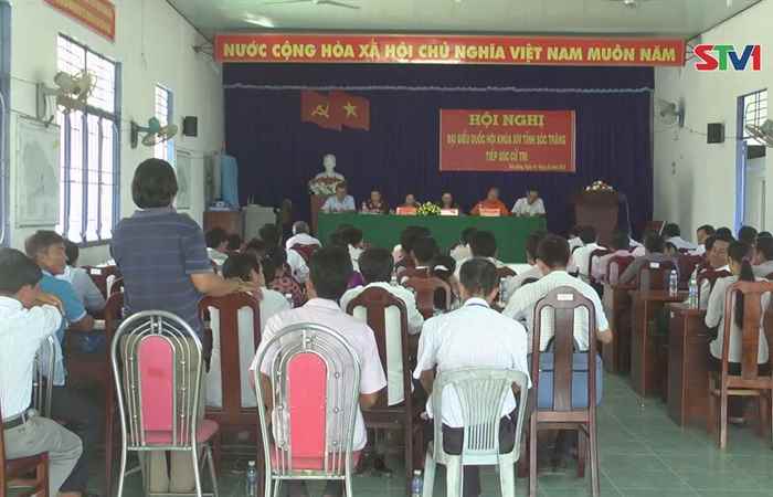 Đoàn đại biểu Quốc Hội Sóc Trăng  tiếp xúc cử tri xã Hòa Đông, thị xã Vĩnh Châu