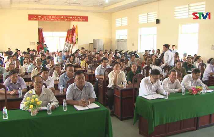 Đoàn đại biểu Quốc Hội Sóc Trăng  tiếp xúc cử tri xã Thạnh Thới Thuận, huyện Trần Đề