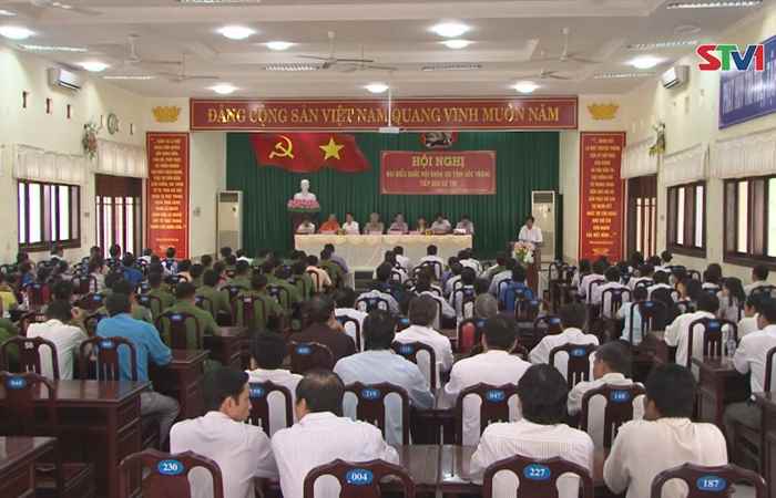 Đoàn ĐBQH tỉnh Sóc Trăng tiếp xúc cử tri huyện Thạnh Trị 