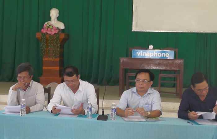 Đoàn giám sát việc triển khai thực hiện các NQ của HĐND tỉnh Sóc Trăng làm việc tại huyện Thạnh Trị.