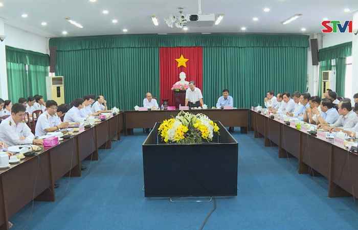 Đoàn Kiểm toán Nhà nước Khu vực V làm việc tại Sóc Trăng