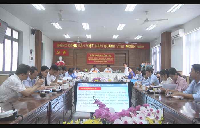 Đoàn Kiểm tra công tác quản lí Nhà nước về Thanh niên, làm việc tại huyện Châu Thành