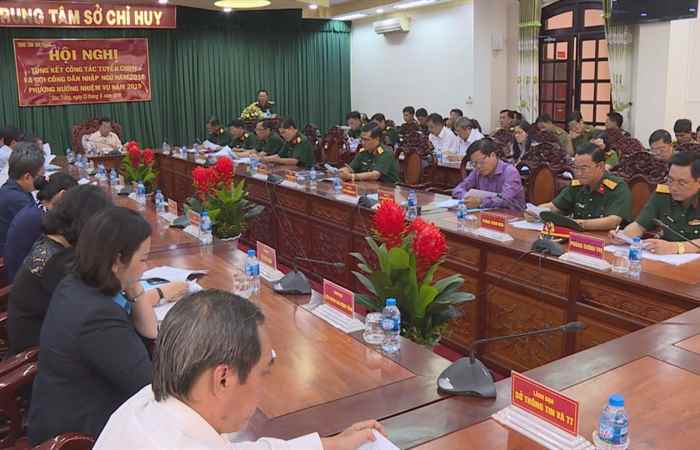 Hội đồng nghĩa vụ Quân sự Sóc Trăng  tổng kết công tác tuyển chọn công dân nhập ngũ năm 2018.