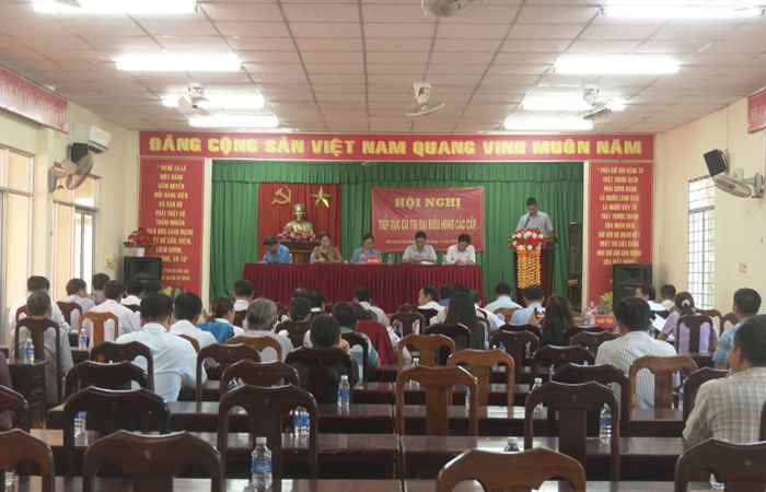 Hội đồng nhân dân các cấp tiếp xúc cử tri huyện Cù Lao Dung