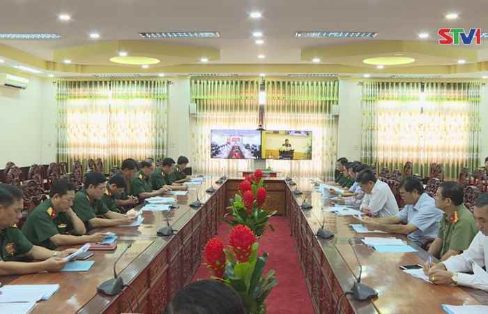 Hội nghị trực tuyến tổng kết đánh giá thi hành Luật dân quân tự vệ năm 2009