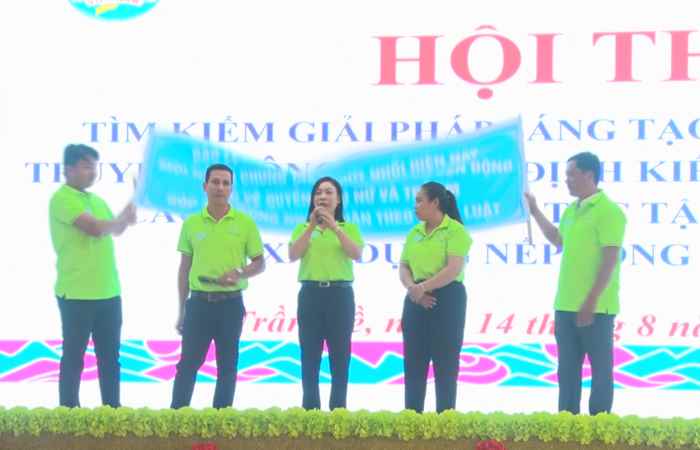 Trần Đề: Hội thi Tìm kiếm giải pháp sáng tạo, hiệu quả trong truyền thông xóa bỏ định kiến, bạo lực gia đình