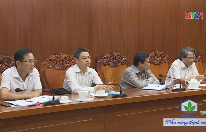 Họp bàn công tác giải phóng mặt bằng và tái định cư khu công nghiệp Trần Đề