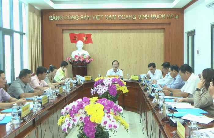 Mỹ Xuyên: Họp Ban Thường vụ Huyện ủy 