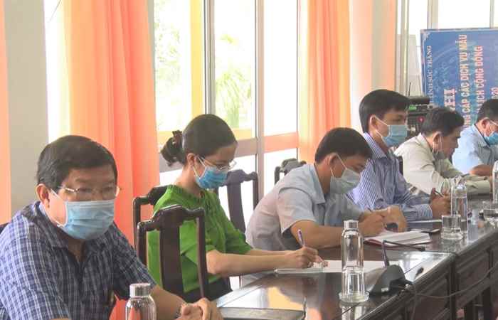 Cù Lao Dung triển khai công tác phòng chống dịch Covid-19