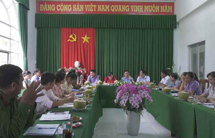 Huyện Châu Thành kiểm tra phát triển chỉ tiêu bảo hiểm tại xã Phú Tân và An Ninh