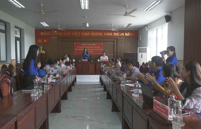 Huyện Châu Thành tiếp đoàn giám sát của Ban thường vụ Tỉnh đoàn