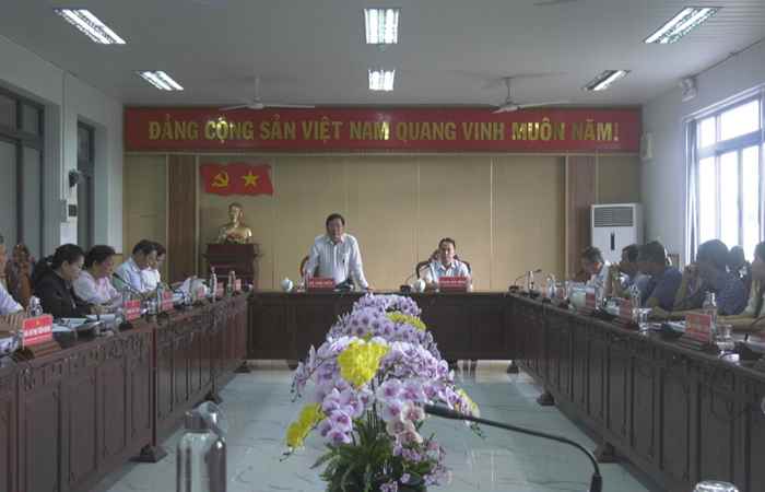 Huyện Châu Thành tiếp đoàn kiểm tra của Ban thường vụ Tỉnh ủy