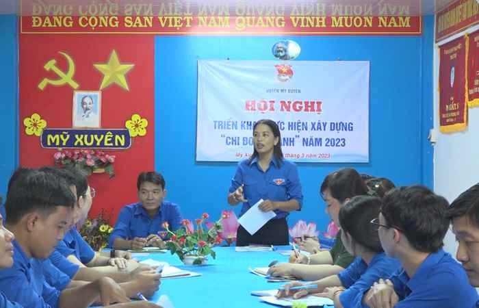 Huyện đoàn Mỹ Xuyên thực hiện tốt các phong trào thi đua năm 2023
