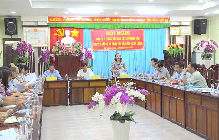 Huyện Mỹ Xuyên dẫn đầu về chỉ số cải cách hành chính