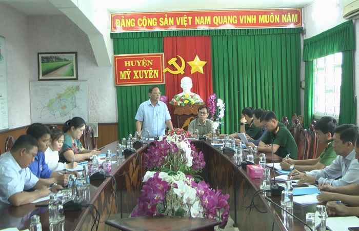 Huyện Mỹ Xuyên xây dựng Kế hoạch phục vụ Diễn tập Khu vực phòng thủ năm 2023