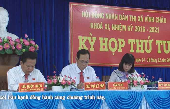 Khai mạc kỳ họp thứ 4 - Hội đồng nhân dân Thị xã Vĩnh Châu khoá 11 nhiệm kỳ 2016-2021  