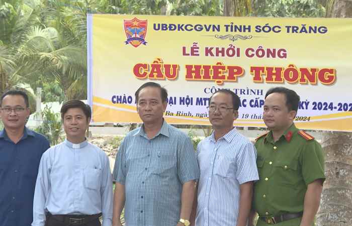 Khởi công xây dựng cầu, công trình chào mừng Đại hội MTTQ Việt Nam nhiệm kỳ 2024-2029