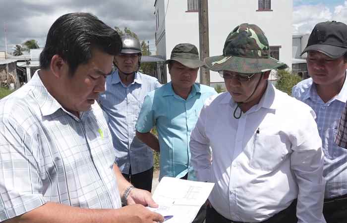 Huyện Mỹ Tú khảo sát diện tích đất công trên địa bàn