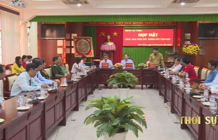 Lãnh đạo tỉnh Sóc Trăng tiếp đoàn cán bộ tỉnh Kép - Campuchia đến thăm và làm việc tại Sóc Trăng